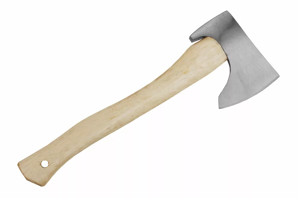 A splitting axe with a heavy head