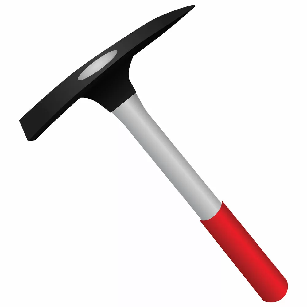 A composite handle pickaxe. 