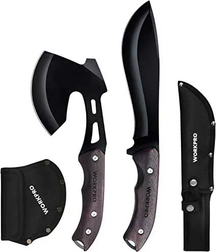 Workpro Axe and Fixed Blade Set