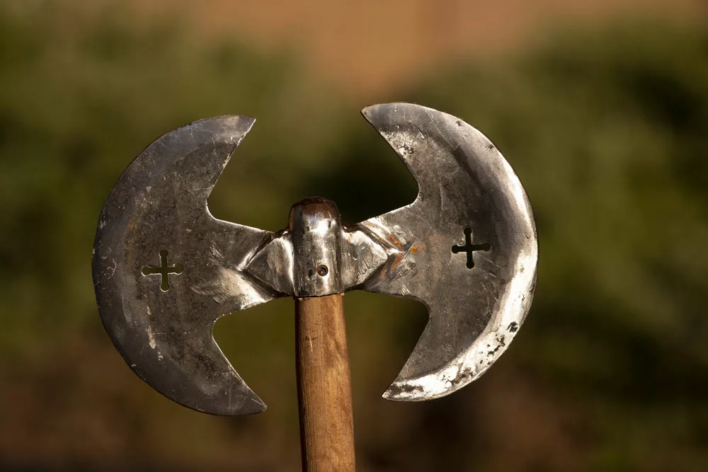 A double-blade axe