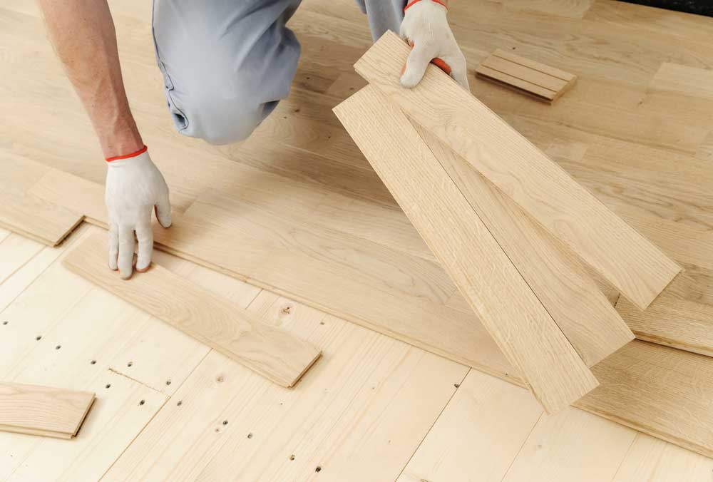 Solid hardwood floors